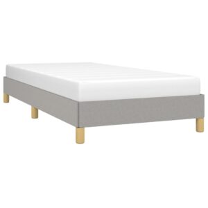 Giroletto senza Materasso Grigio Chiaro 100x200 cm Tessuto