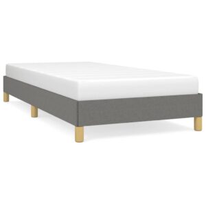 Giroletto senza Materasso Grigio Scuro 100x200 cm Tessuto