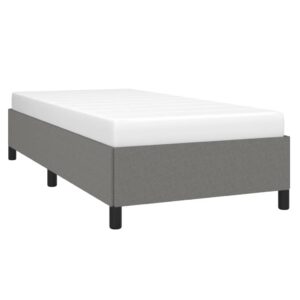 Giroletto senza Materasso Grigio Scuro 80x200 cm Tessuto
