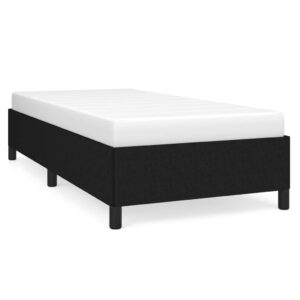 Giroletto senza Materasso Nero 90x200 cm in Tessuto