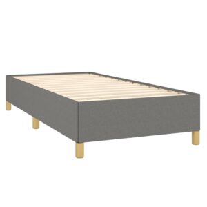 Giroletto senza Materasso Grigio Scuro 80x200 cm Tessuto
