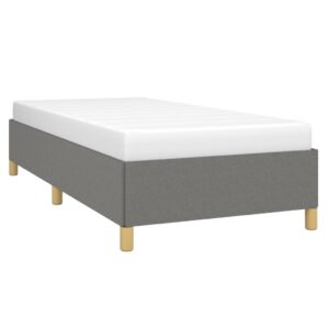 Giroletto senza Materasso Grigio Scuro 90x190 cm Tessuto