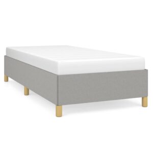 Giroletto senza Materasso Grigio Chiaro 90x200 cm Tessuto