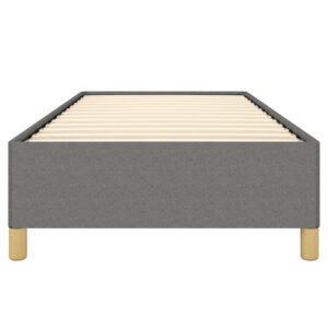 Giroletto senza Materasso Grigio Scuro 90x200 cm Tessuto