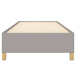 Giroletto senza Materasso Grigio Chiaro 100x200 cm Tessuto