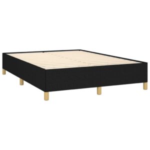 Giroletto senza Materasso Nero 140x190 cm in Tessuto