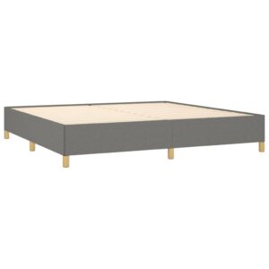Giroletto senza Materasso Grigio Scuro 200x200 cm Tessuto