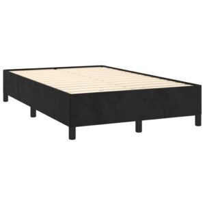 Giroletto senza Materasso Nero 120x200 cm Velluto
