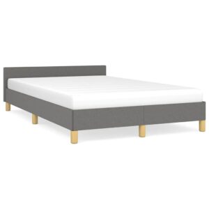 Giroletto senza Materasso Grigio Scuro 120x200 cm Tessuto