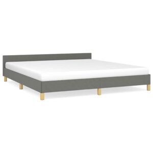 Giroletto senza Materasso Grigio Scuro 180x200 cm Tessuto