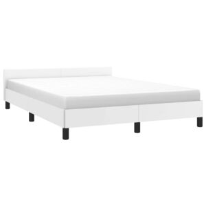 Giroletto con Testiera senza Materasso Bianco 140x190 cm