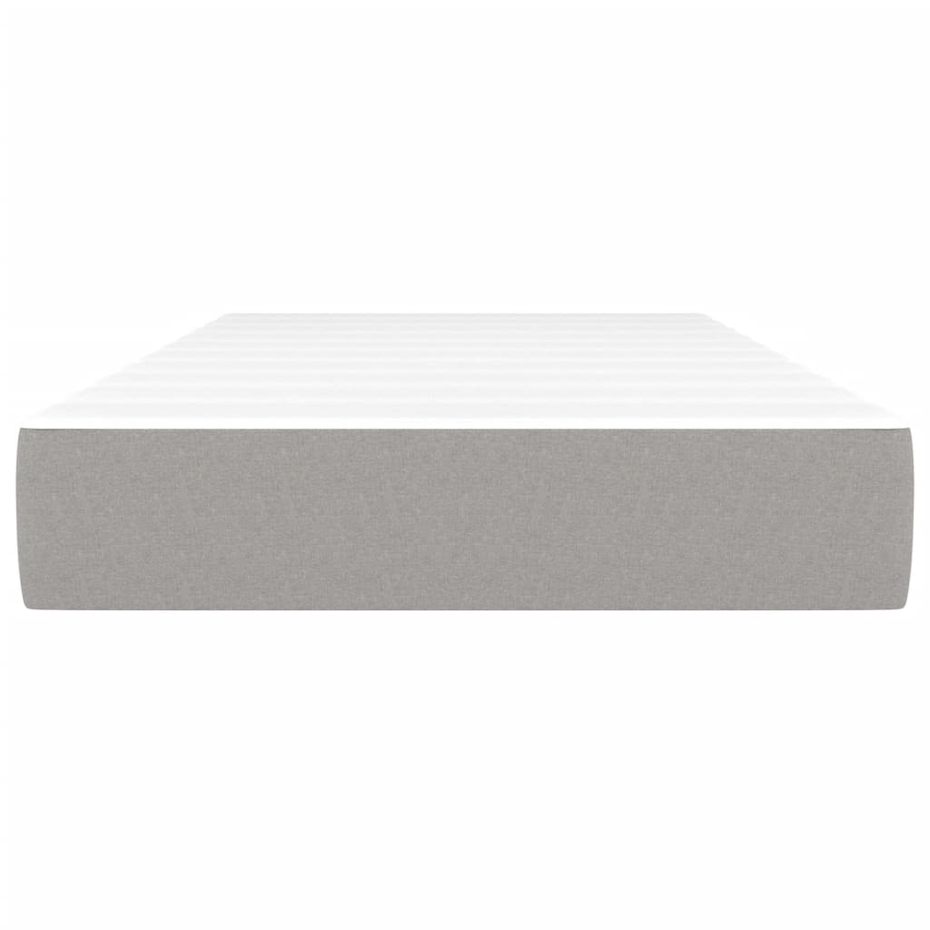 Materasso a Molle Insacchettate Grigio Chiaro 90x200x20 cm