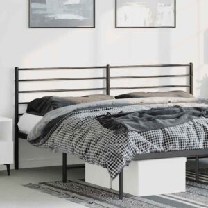 Testiera in Metallo Nero 180 cm