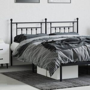 Testiera in Metallo Nero 160 cm