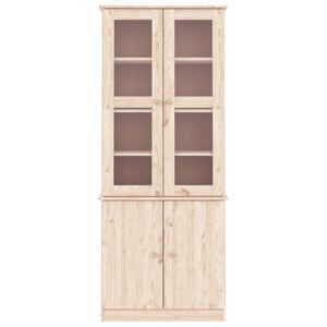 Vetrina ALTA 77x35x186,5 cm in Legno Massello di Pino