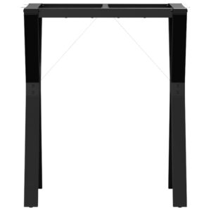 Telaio Gambe a Y per Tavolo da Pranzo 60x40x73 cm in Acciaio