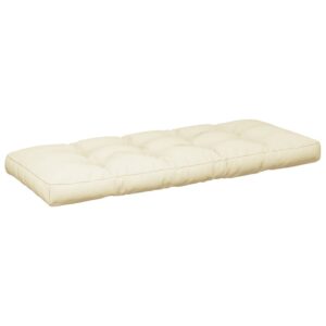 Cuscini per Pallet 2 pz Crema in Tessuto