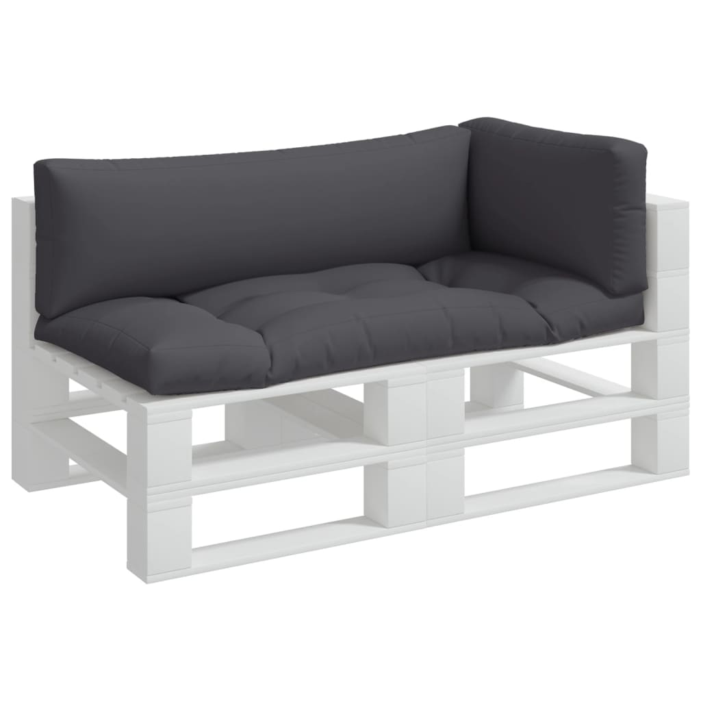 Cuscini per Pallet 3 pz Antracite in Tessuto