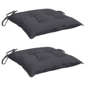Cuscini per Sedia 2 pz Antracite 40x40x7 cm in Tessuto Oxford
