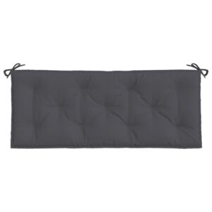 Cuscino per Panca Antracite 120x50x7 cm in Tessuto Oxford