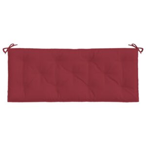 Cuscino per Panca Rosso Vino 120x50x7 cm in Tessuto Oxford