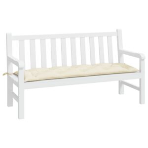 Cuscino per Panca Crema 150x50x7 cm in Tessuto Oxford