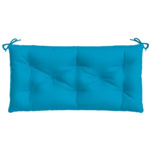 Cuscini per Panca 2 pz Azzurri 100x50x7cm in Tessuto Oxford