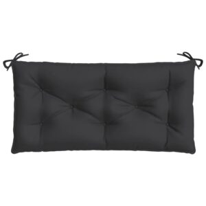 Cuscini Panca da Giardino 2pz Neri 100x50x7cm Tessuto Oxford