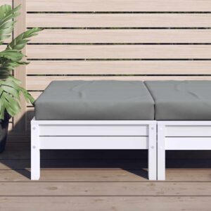 Cuscino per Pallet Grigio 60x60x9,5 cm in Tessuto Oxford