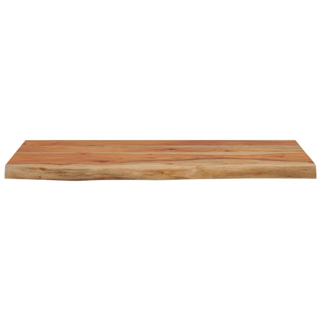 Mensola a Muro 60x30x2,5cm Rettangolare Legno Acacia Bordi Vivi