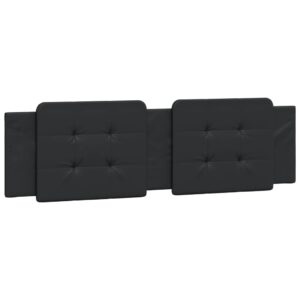 Cuscino Testiera Nero 180 cm in Similpelle