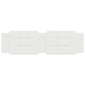 Cuscino Testiera Bianco 180 cm in Similpelle