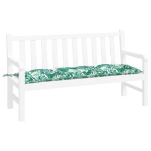 Cuscino per Panca a Foglie 150x50x7 cm in Tessuto Oxford
