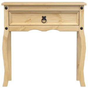 Tavolino Consolle Corona 73x35x73 cm in Legno Massello di Pino