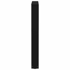 Gambe per tavolo da pranzo a forma di V 2 pz nere 60x(72-73,3) cm in acciaio
