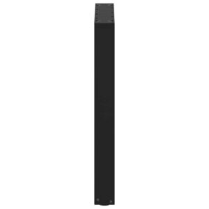 Gambe Tavolo Pranzo a Forma U 2 pz Nero 60x(72-73) cm Acciaio