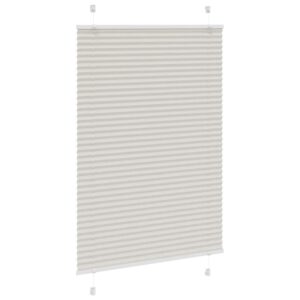 Tenda Plissettata Grigio Chiaro 85x100 cm Larghezza Tessuto