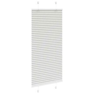 Tenda Plissettata Grigio Chiaro 60x150 cm Larghezza Tessuto