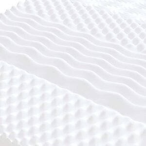Materasso in Schiuma Bianco 160x210 cm 7 Zone Durezza 20 ILD