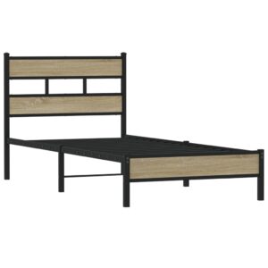 Giroletto senza Materasso Rovere Sonoma 90x200 cm in Truciolato