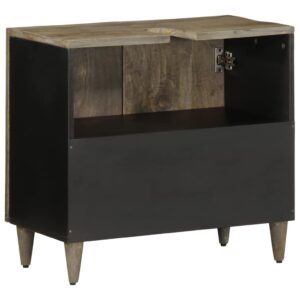 Mobile Lavabo da Bagno 62x33x58cm in Legno Massello di Mango