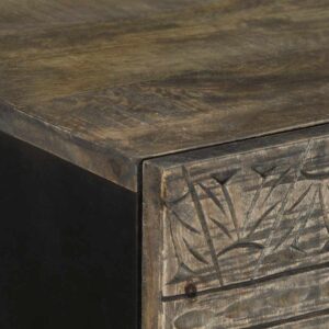 Credenza 60x33x110 cm in Legno Massello di Mango