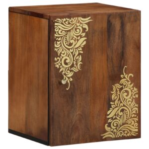 Armadio da parete per bagno  38x33x48 cm in legno massello di mango