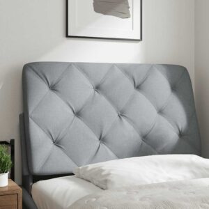 Cuscino Testiera Grigio Chiaro 90 cm in Tessuto