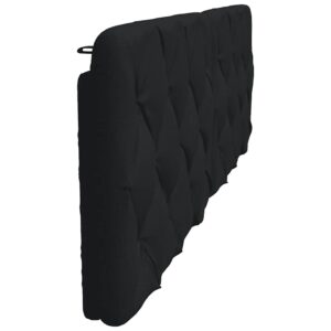 Cuscino Testiera Nero 180 cm in Tessuto