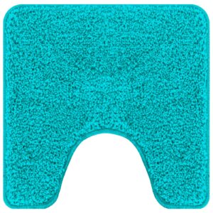 Tappetino da bagno U-Shaped Turchese 50x50 cm Polipropilene Antiscivolo