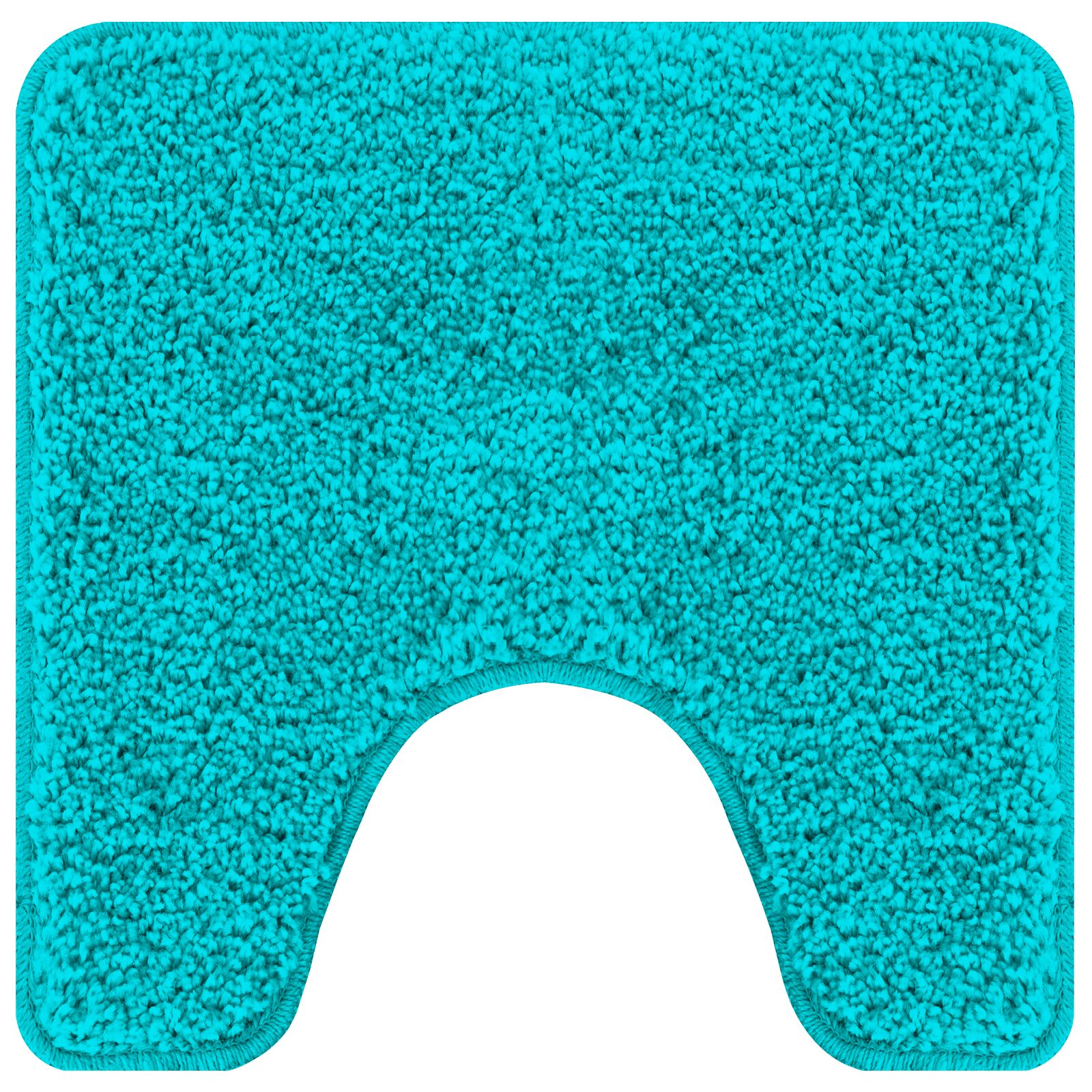 Tappetino da bagno U-Shaped Turchese 50x50 cm Polipropilene Antiscivolo