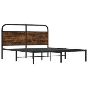 Giroletto senza Materasso Rovere Fumo 120x190 cm in Truciolato