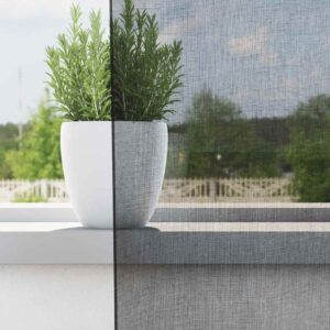 Tende in Voile con Occhielli 2 pz Nero 140x260 cm