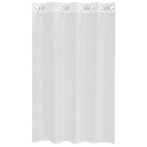 Tende in Voile con Occhielli 2 pz Bianco